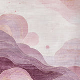 Dusty Rose Kawaii Plush with Mauve Swirls and Cozy Pink Tones(Purple)