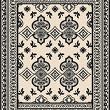 Exotic Trellis Boho Faded Jewel Artisanal(Beige)