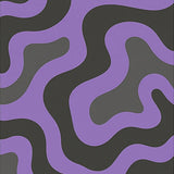 Abstract Cascade Interlocking Waves with Misty Charcoal Details(Purple)