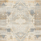 Elegant Beige Boho Inspired Area(Beige)