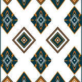 Chevron with Aztec Inspired Zigzag Design (Teal)