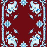 Magical Winter Assembly with Crystalline Snowdrift Borders(Red)