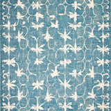 Chic Ribbon Knot Accent Blue Bow Motif Decorative Plush Bath Mat(Blue)