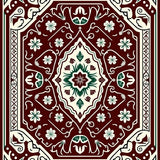 Festive Pinecone Medallion Design with Nordic Motifs(Brown)