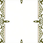 Ornamental Damask Motifs with Subtle Color Transitions (Green) - ODIKA