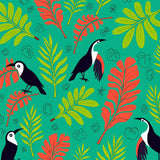 Tropical Rainforest Canopy Botanical Print Indoor Floor Covering(Green)