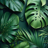 Lush Green Abstract Elegance(Green)