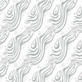 Boho Ripple Interlocking Arches and Abstract Dot Motifs (Gray)