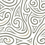 Avant garde Swirl Labyrinth Crafted Flooring(White)