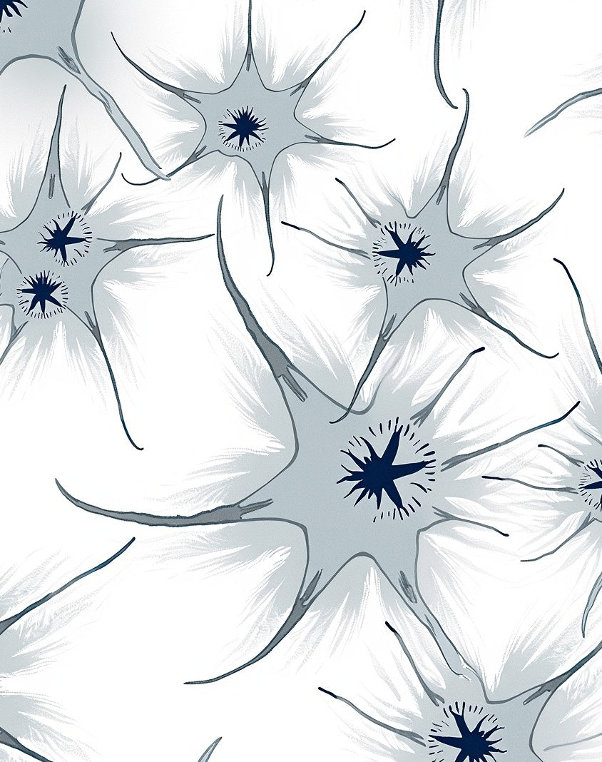 Contemporary Abstract Brushstroke Watercolor Artistic Splatter (White) - ODIKA