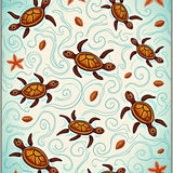 Expedition Nautical Voyage Shell Treasure Map Discovery(Brown)