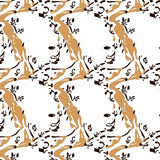 Style Lattice Featuring Delicate Botanical(Brown)