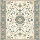 Beige Medallion Area Circular Ivory Patterned(Beige)