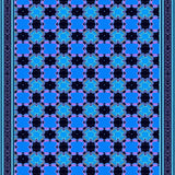 Artisan Mosaic Interlocking Dorm Friendly Low Profile(Blue)
