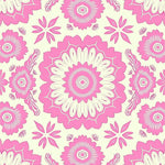 Burst Symmetrical with Ornate Floral Motifs (Pink) - ODIKA