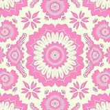 Burst Symmetrical with Ornate Floral Motifs (Pink) - ODIKA