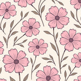 Vintage Blossom Cascade Transitional Hallway(Pink)