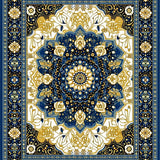 Beige & Brown Patio for RV(Blue)