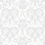 Abstract Watermark Nouveau Jacquard Gradient(White)
