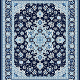 Intricate Vintage Geometric Area with Elegant Design(Blue)