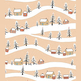 Joyful Winter Wonderland Celebration Path Accent(Beige)