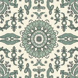 Paisley Medallion Cascade with Eastern Inspired Flourishes(Ivory)