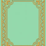 Sage Filigree with Swirling Ornamental Borders (Gold) - ODIKA