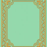 Sage Filigree with Swirling Ornamental Borders (Gold) - ODIKA