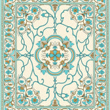 Enchanted Garden Floral Maze(Turquoise)