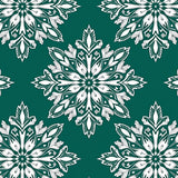 Frosty Crystalline Snowflake Anti Slip Holiday Decorative(Green)