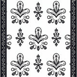 Paisley Cascade with Ornamental Flourishes(Black)
