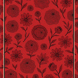 Enchanted Garden Blooms Vintage Artisan Handwoven Jewel(Red)