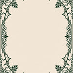 Botanical Leaf Vine Scrollwork Traditional Handwoven Style (Ivory) - ODIKA