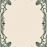 Botanical Leaf Vine Scrollwork Traditional Handwoven Style (Ivory) - ODIKA