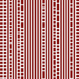 Classic Ticking Stripe with Vintage Holiday Charm(Red)