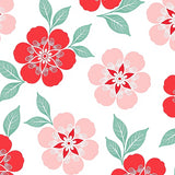 Artistic Blossom With Delicate Petal Overlays(Red)