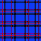 Rustic Tartan Entry with Classic Highland Plaid Motif(Blue)