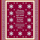 Winter Wonderland Medallion with Ornate Seasonal(Red)