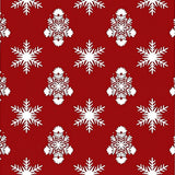Elegant Snowflake Motif Area With Delicate Interlocking(Red)