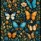 Striking Teal and Black Design(Black)