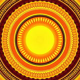 Celestial Sunrise Radiant Artistic Decorative (Yellow)