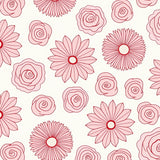 Delicate Rosebud Cluster Area Featuring Petal Motifs(Pink)