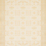 Elegant Beige Half Circle Kitchen Area With Non Slip Backing(Beige)