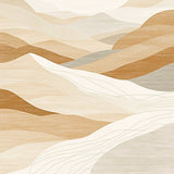 Serene Sandscape Area Absorbent Shower Neutral Hues(Beige)