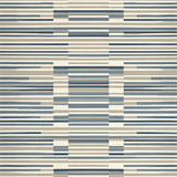Retro Linear Accent Area with Dual Tone Striped Graphic(Beige)