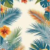 Bright Artistic Nature Motif(Beige)