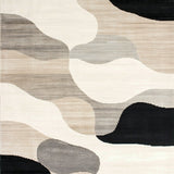 Artisan Crafted Beige Black with Flow(Beige)