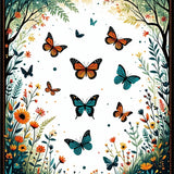 Whimsical Nature Inspired Composition(Blue)