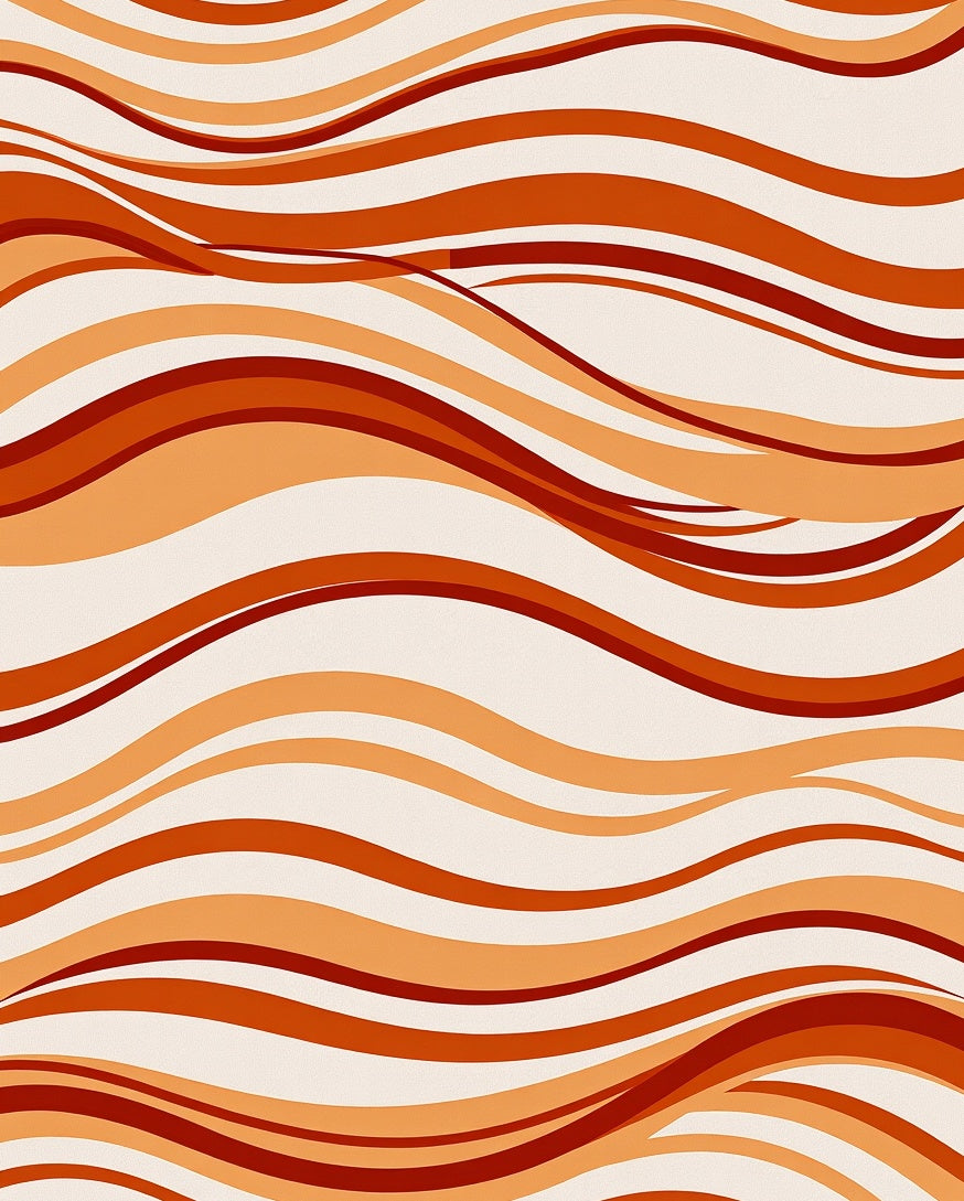 Sunset Rippling Waves Tapestry (Beige) - ODIKA