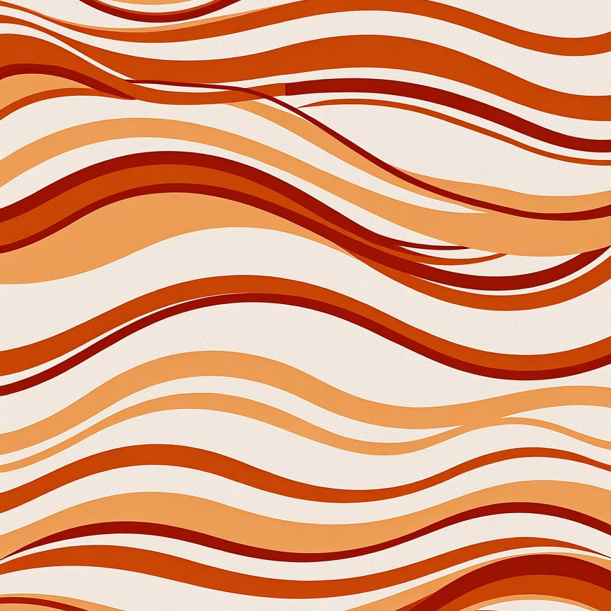 Sunset Rippling Waves Tapestry (Beige) - ODIKA